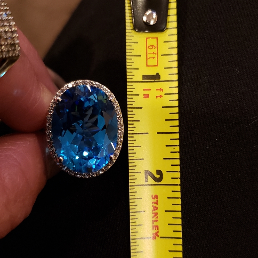BLUE TOPAZ RING - Picture 3 of 3
